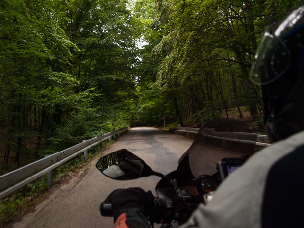 Road from Brno to Brno Circuit