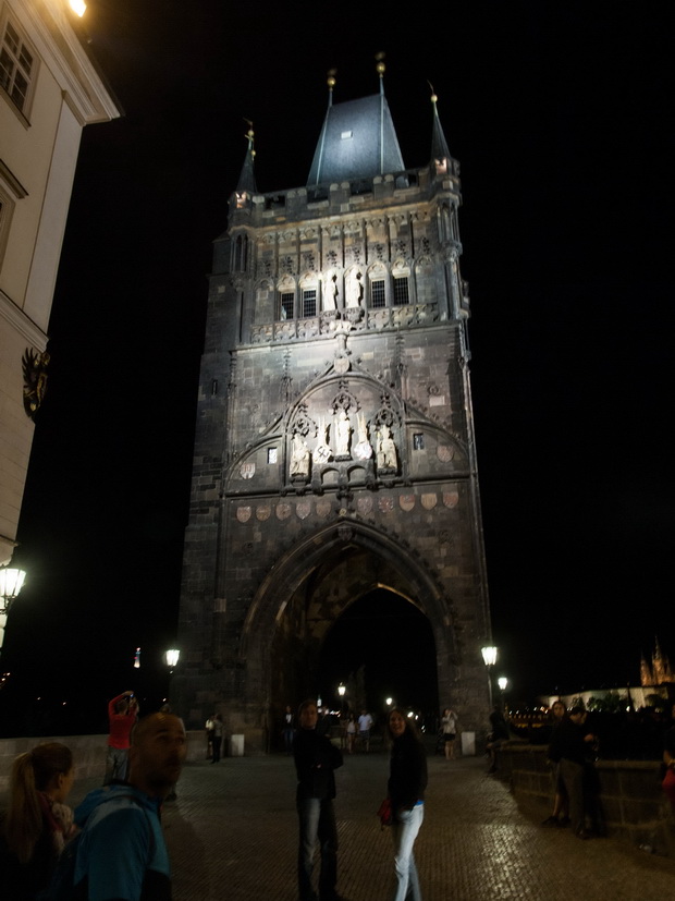 Prague, Charles Bridge by night