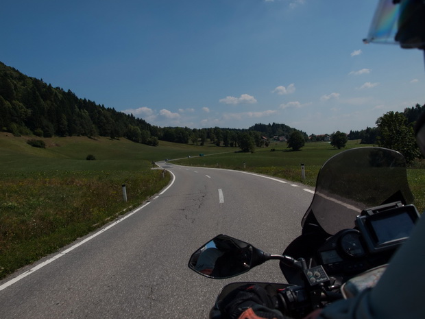 Slovenia, road by Idrijca river