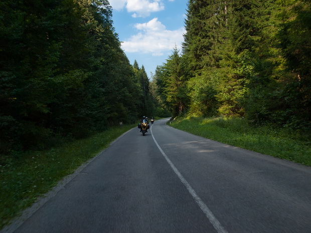 Slovenia, road by Idrijca river