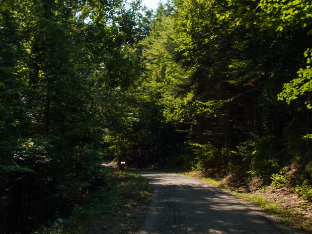 Croatia road near Slovenia borders