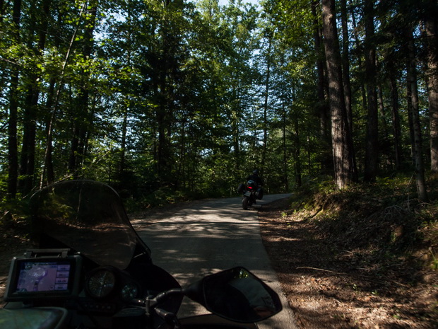 Croatia road near Slovenia borders