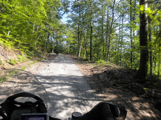 Croatia road near Slovenia borders