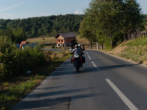 Croatia road near Slovenia borders