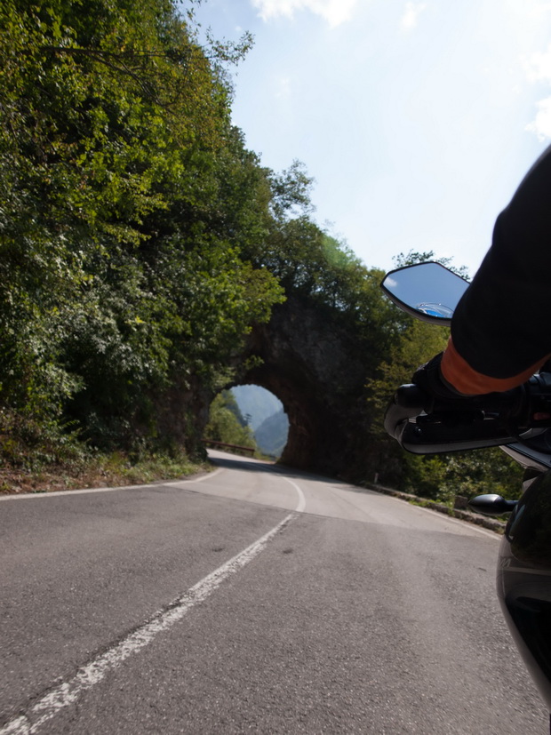 Montenegro, road beside Piva river