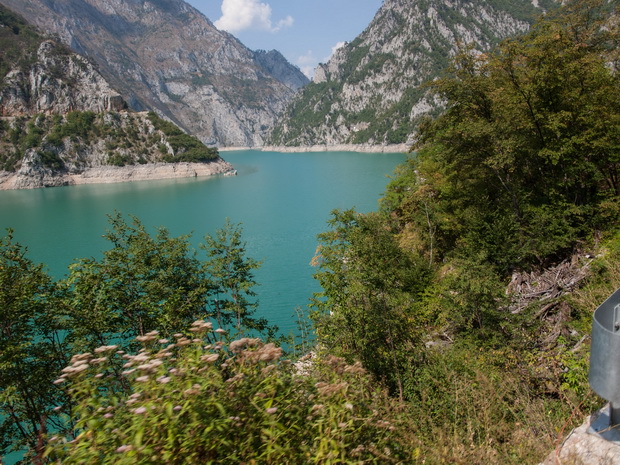 Montenegro, road beside Piva river