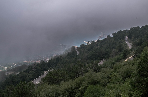 Over Kotor, Montenegro