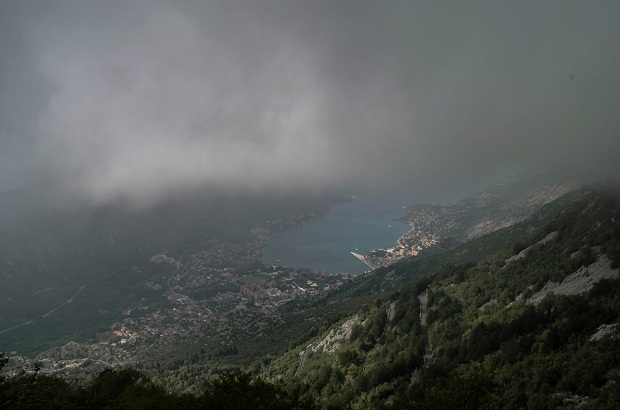 Over Kotor, Montenegro