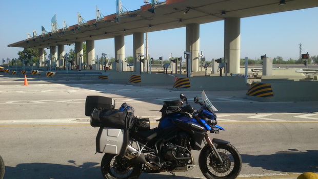 Turkey, toll station near Cesme