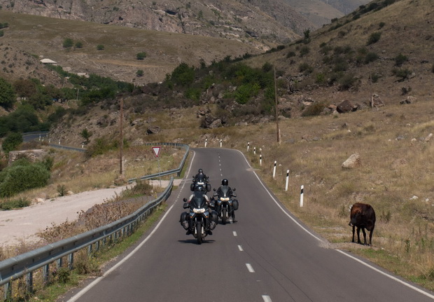 Georgia, Road by Kura river