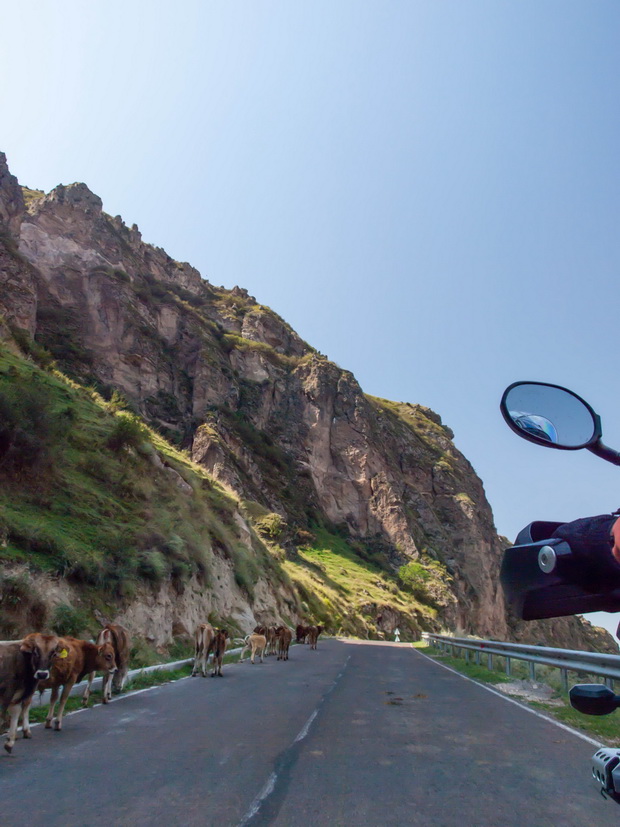 Georgia, Road by Kura river