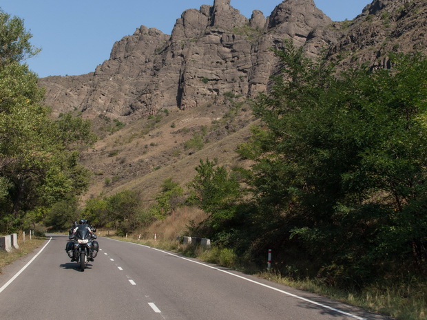 Georgia, Road by Kura river