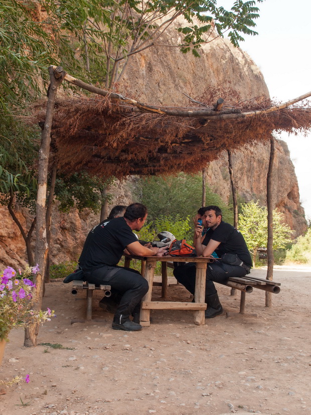 Cave cafe near Noravank