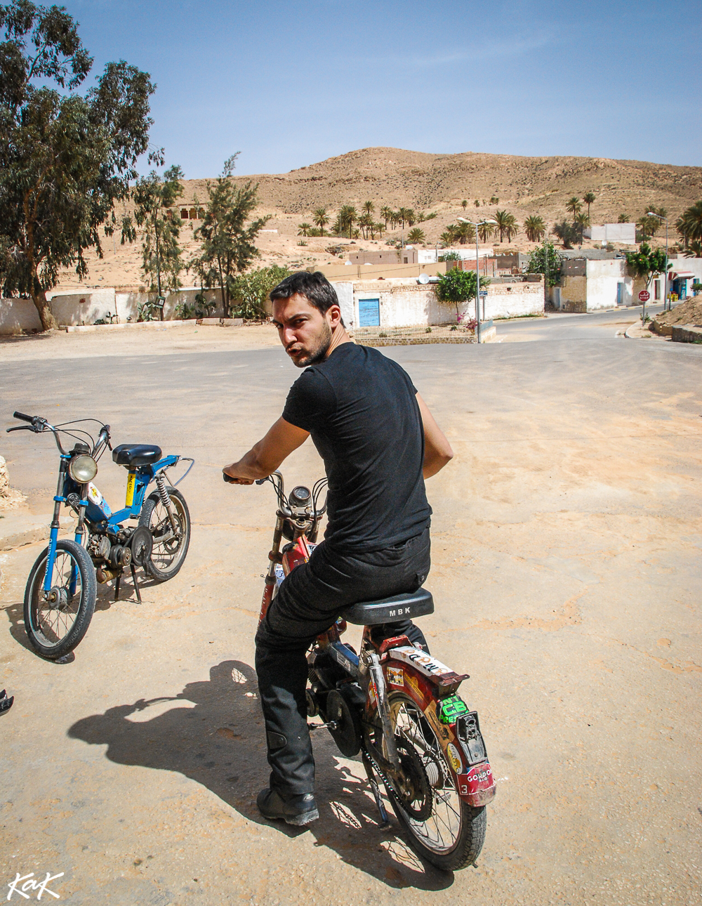 Matmata motorbike, Tunisia