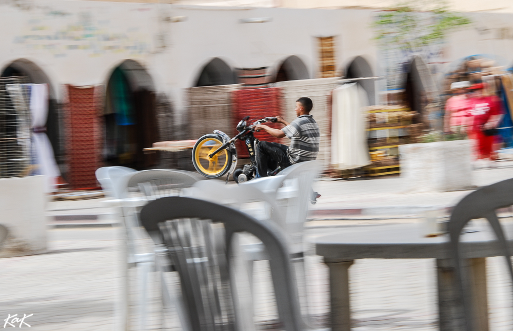 motorbikes in Douz, Tunisia
