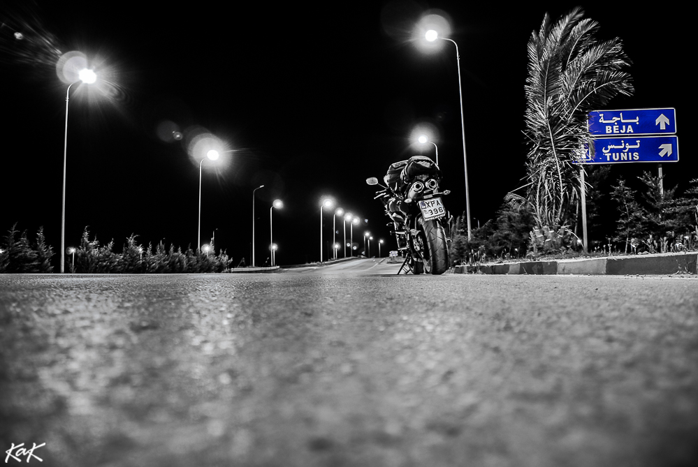 Tunis, highway, motorcycles