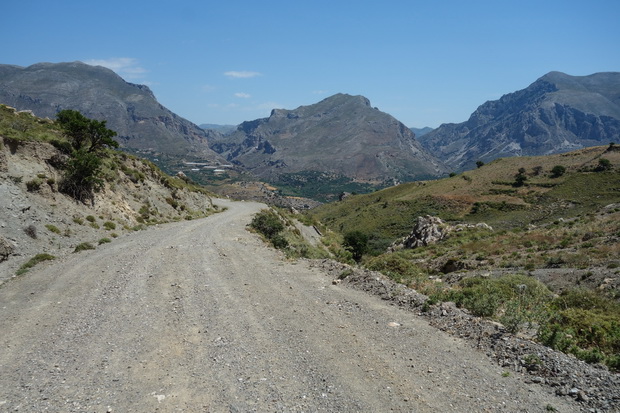 Road over Preveli monastery