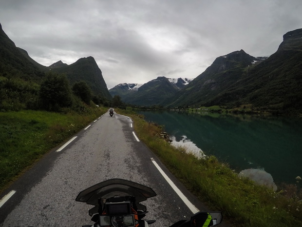 Road to Briksdal glacier, Norway