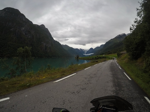 Road to Briksdal glacier, Norway