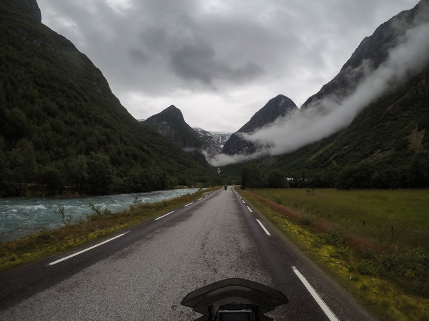 Road to Briksdal glacier, Norway