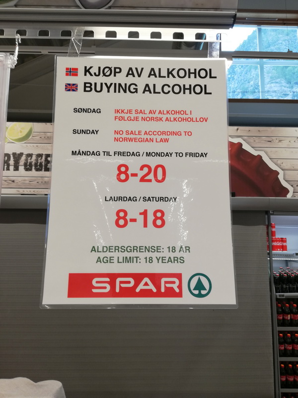 Alcohol law, Norway