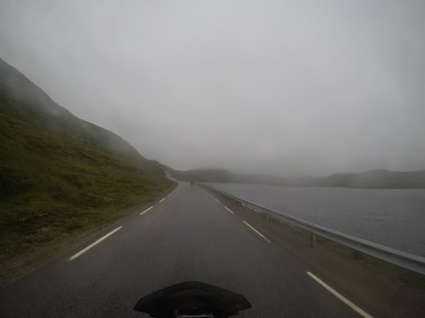 Foggy road to Nordkapp