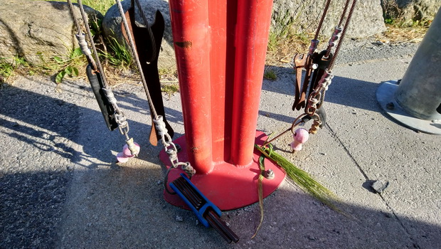 Public bike repair stand, Norway