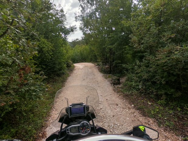 Unpaved road to Cetinje, Montenegro