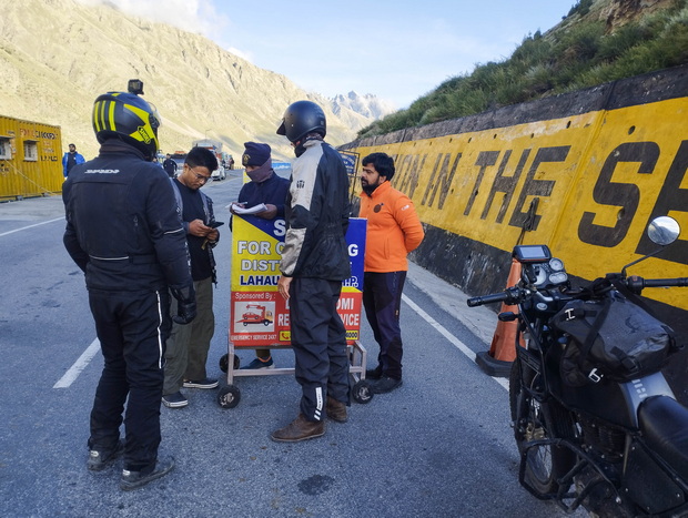 Check point to Zanskar