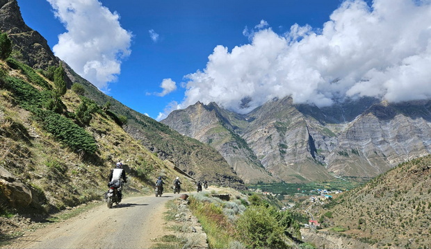 Road over Bhag river